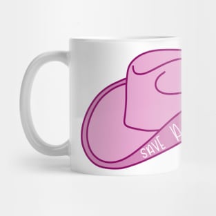 Save a Horse Cowboy Hat pink Mug